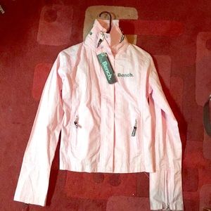 Brand new women’s BENCH baby pink jacket. Size L